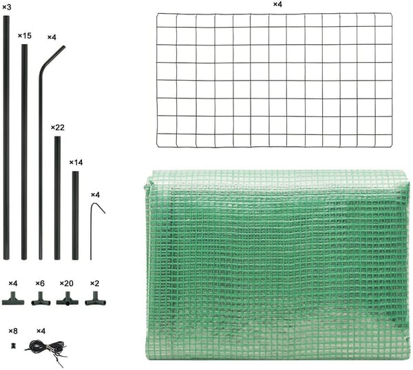 Rootz Folie Drivhus - Plantehus - Haveindhegning - UV-resistent - Klimakontrolleret - Nem montering - 143cm x 73cm x 195cm