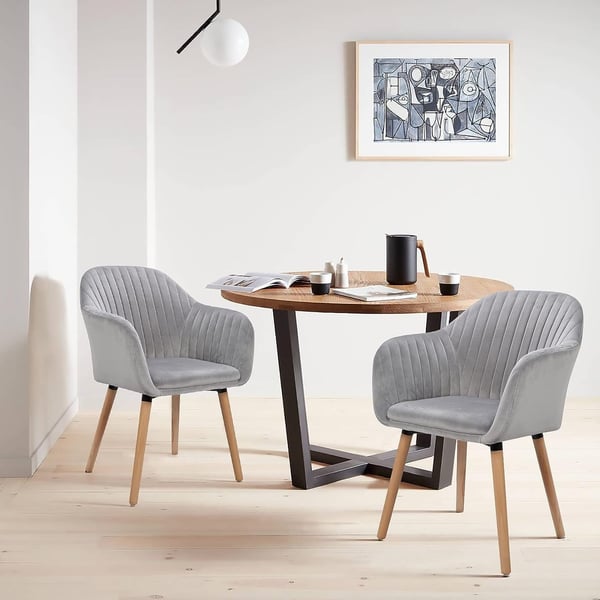Rootz sæt med 4 spisestuestole - Elegante stole - Komfortable siddepladser - Fløjlspolstring - Ergonomisk design - Holdbar og nem vedligeholdelse - 81