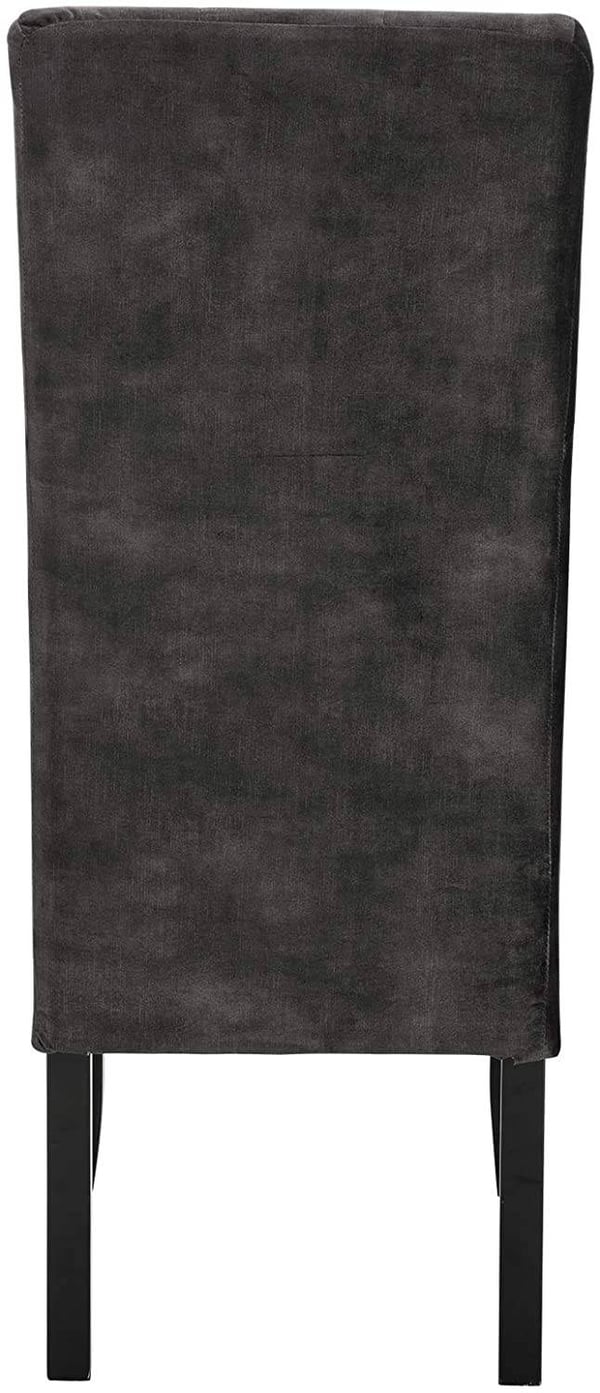 Rootz sæt med 4 spisestuestole - Fløjlspolstret - Højryggede stole - Elegant design - Robust konstruktion - Forbedret komfort - 107 cm x 47 cm x 42 cm