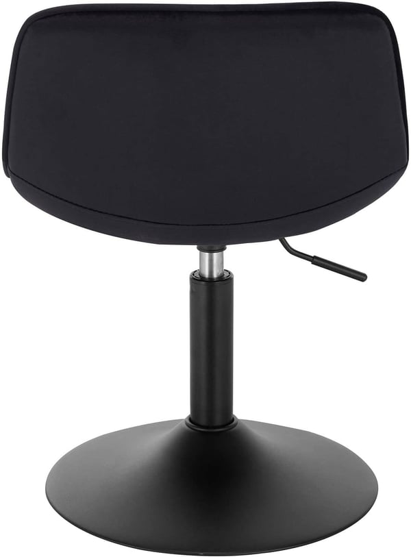 Rootz Velvet Barstol - Bordskammel - Justerbar drejestol - Ergonomisk design, holdbar konstruktion, gulvbeskyttelse - 35cm x 42,5cm, Højde 60,5cm-72cm
