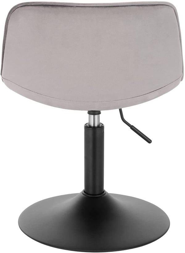 Rootz Velvet Metal Barstol - Bordskammel - Justerbar Barstol - Holdbar, Ergonomisk, Skridsikker - 35cm x 42,5cm, Højde 60,5cm-72cm