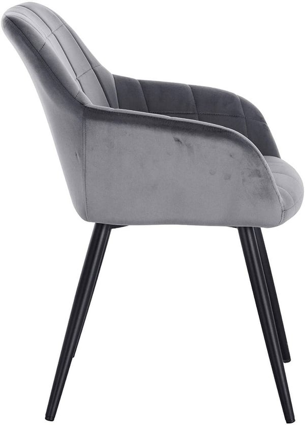 Rootz Sæt med 2 spisestuestole - Lænestole - Fløjlsstole - Komfortable & Ergonomiske - Holdbar og stabil - Nem montering - 49cm x 43cm x 81cm