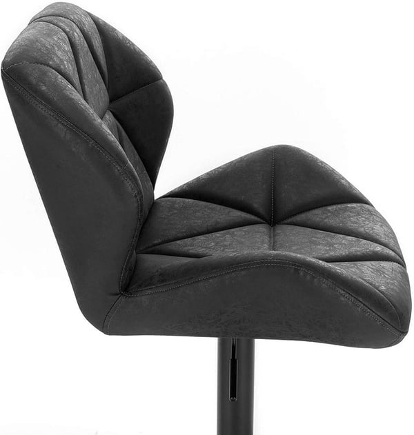 Rootz Barstol - Bordskammel - Justerbare barstole - Ergonomisk design - Holdbart imiteret læder - Stabil metalbund - 94cm-116cm x 60cm-82cm