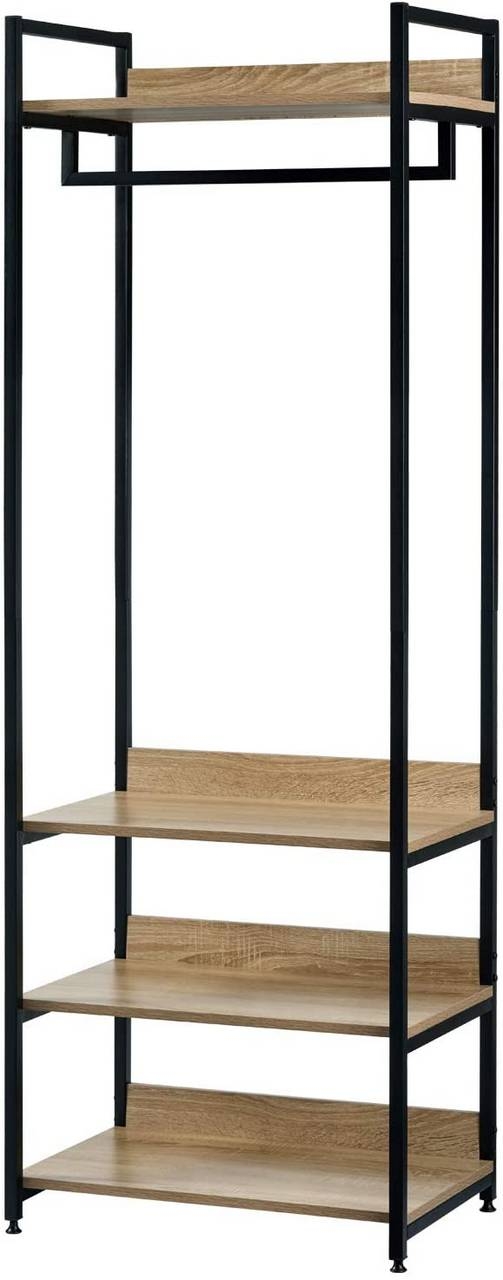 Rootz multifunktionelt tøjstativ - Organizer - Opbevaringshylde - Maksimerer pladsen - Holdbar og justerbar - Nem montering - 60 cm x 40 cm x 170 cm