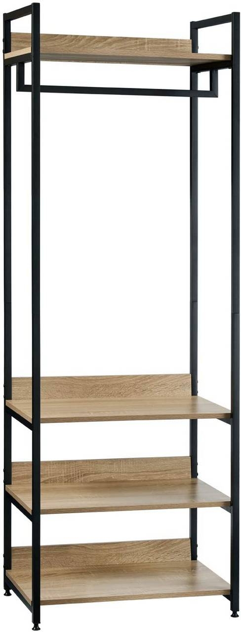 Rootz multifunktionelt tøjstativ - Organizer - Opbevaringshylde - Maksimerer pladsen - Holdbar og justerbar - Nem montering - 60 cm x 40 cm x 170 cm