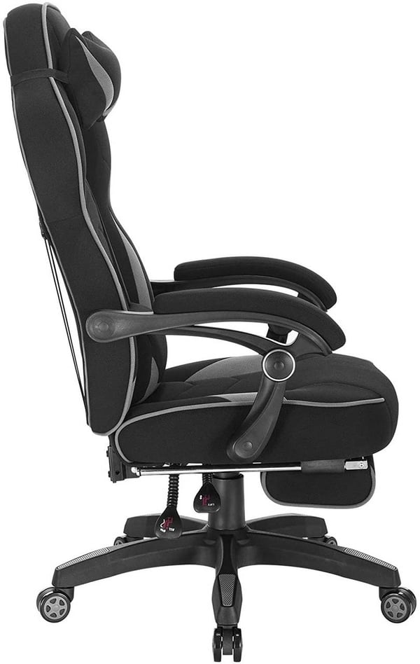 Rootz Gaming Chair - Kontorstol - Computerstol - Justerbar komfort - Åndbart materiale - Ergonomisk støtte - 121cm-128cm x 56cm x 46cm
