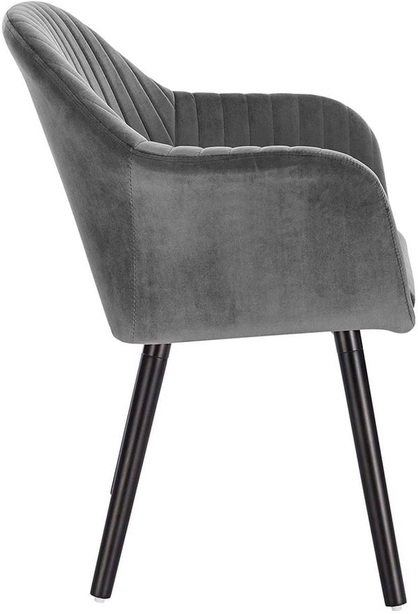 Ergonomisk spisestuestol Rootz - Komfortable siddepladser - Stilfulde møbler - Fløjlsbetrukket - Nem at samle - Støtter op til 120 kg - 81 cm x 40 cm