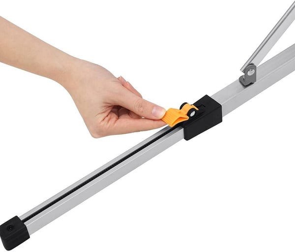 Rootz aluminium campingbord - bærbart foldebord - justerbart udendørs bord - robust, vejrbestandigt, let - 68,5 cm x 59-78,5 cm x 120 cm