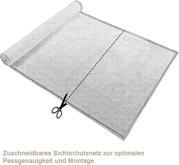 Rootz Tennisbane Privacy-skærm - Hegnsskærm - HDPE-barriere - Forbedret privatliv - Enestående holdbarhed - UV- og vejrbestandig - 1,5 m x 20 m
