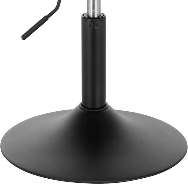 Rootz Velvet Metal barstol - Justerbar bordstol - Drejelig barstol - Komfortabel, holdbar, gulvbeskyttelse - 35 cm x 42,5 cm x 60,5-72 cm