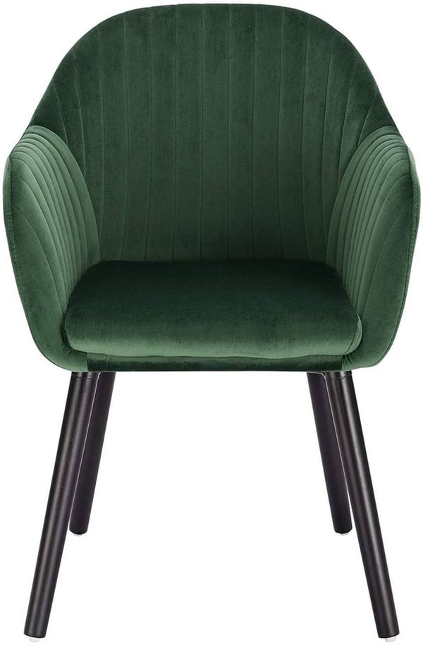 Rootz Ergonomic Velvet Spisestuestol - Komfortabel siddeplads - Stilfuld lænestol - Let at samle - Holdbar konstruktion - 81cm x 40cm x 44cm
