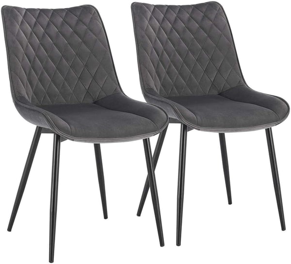 Rootz Velvet spisestuestole - Elegante siddepladser - Komfortable stole - Holdbar, Ergonomisk, skridsikker - 85,5 cm x 46 cm x 40,5 cm