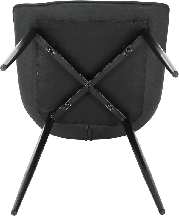 Rootz Elegant Spisestuestole - Moderne spisestuepladser - Stilfulde stole - Holdbart metalstel - Komfortabel skumpolstring - Nem montering - 46 cm x 4