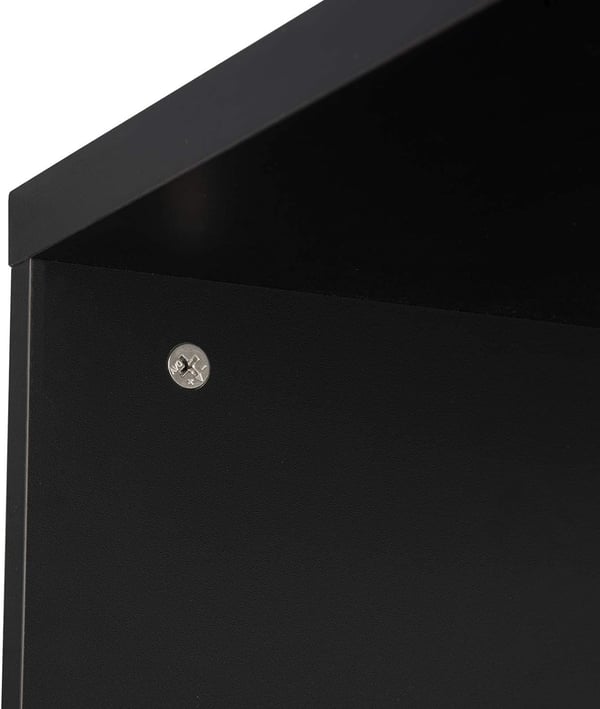 Rootz Modern S-formet barbord - Opbevaringsbarbord - Vinstativbord - Pladsbesparende - Holdbar - Nem vedligeholdelse - 113cm x 105cm x 40cm