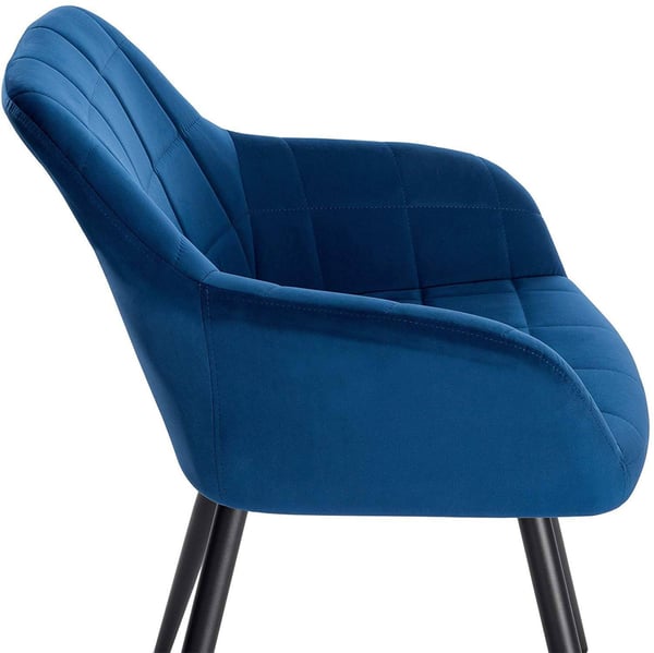 Rootz Velvet spisestuestol - Komfortstol - Stilfuld siddeplads - Ergonomisk design - Holdbar og stabil - Nem montering - 49cm x 43cm x 81cm