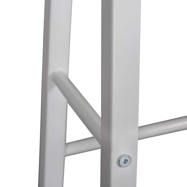 Rootz Industriel Barstol - Bordskammel - Metal- og træskammel - Robust konstruktion - Alsidig brug - Gulvbeskyttelse - Sædehøjde 71 cm, Diameter 30 cm