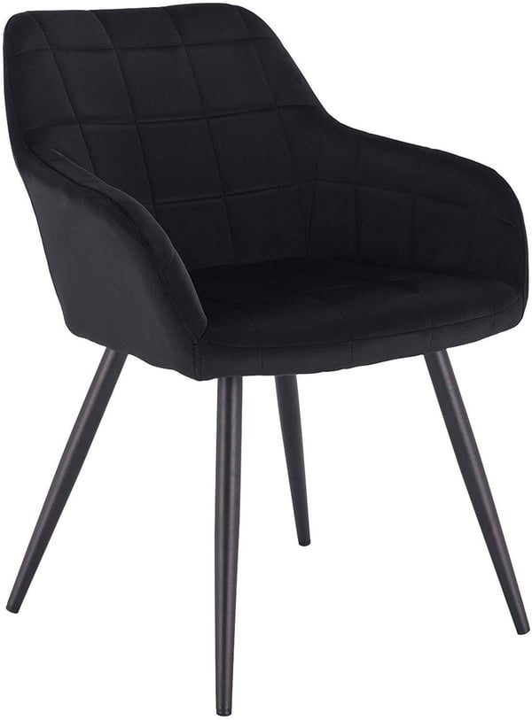 Rootz Velvet spisestuestol - Komfortstol - Stilfuld siddeplads - Ergonomisk design - Holdbar konstruktion - Nem montering - 49cm x 43cm x 81cm