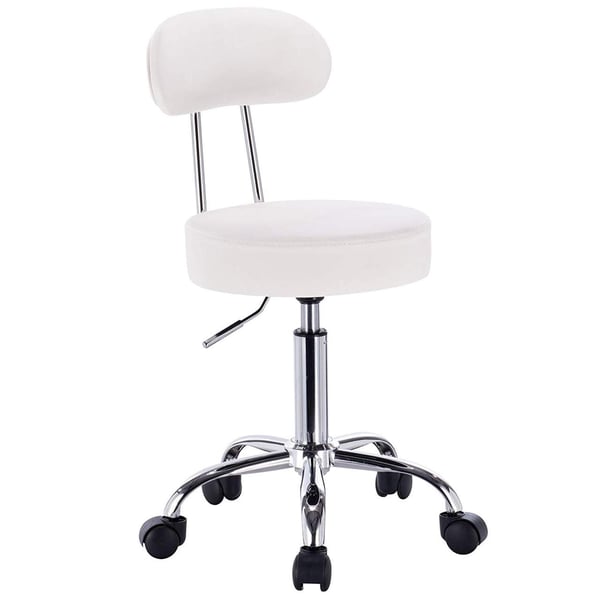 Rootz Arbejdstaburet BH34 - Rulleskammel - Kontorstol - Ergonomisk design - Justerbar højde - Holdbar konstruktion - 75cm x 35cm x 87cm