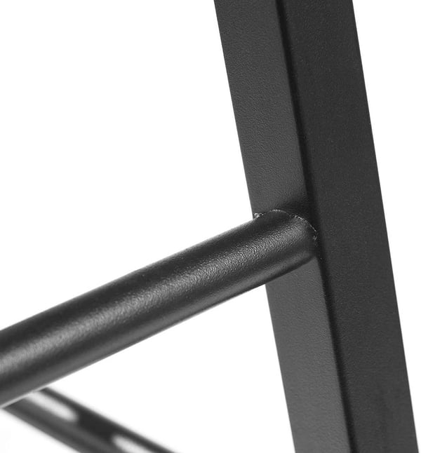 Rootz Industrial Barstol - Bordskammel - Metal- og trætaburet - Robust, holdbar, alsidig - Anti-Slip - 71 cm x 30 cm