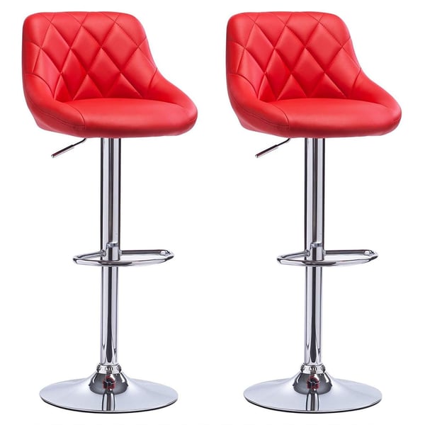 Rootz Justerbare Barstole - Imiteret læder Bordskamler - Drejelige barstole - Komfortable, Fleksible, Holdbare - 84cm-106cm x 38cm x 35cm