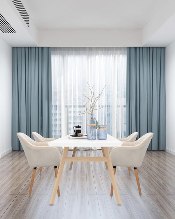 Rootz sæt med 4 spisestuestole - Fløjlsstole - Komfortable siddepladser - Ergonomisk design, holdbar konstruktion, nem montering - 81 cm x 40 cm x 40