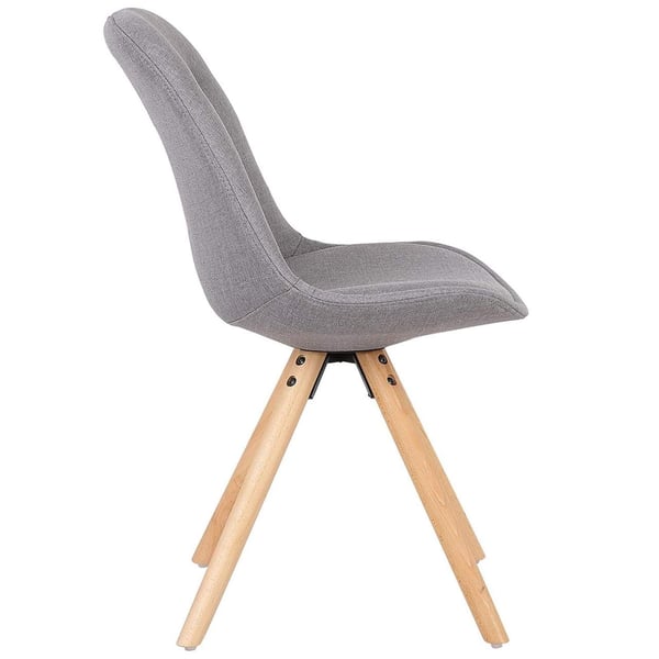 Rootz sæt med 2 spisestuestole - Elegant siddeplads - Komfortable stole - Massivt træ og hør - Ergonomisk design - Holdbar - Nem montering - 85cm x 44