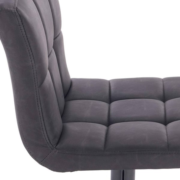 Rootz Barstol - Justerbar bordstol - Drejelig barstol - Ergonomisk komfort - Holdbar og langtidsholdbar - Sikker og stabil - Kunstlæder - 92cm-114cm x