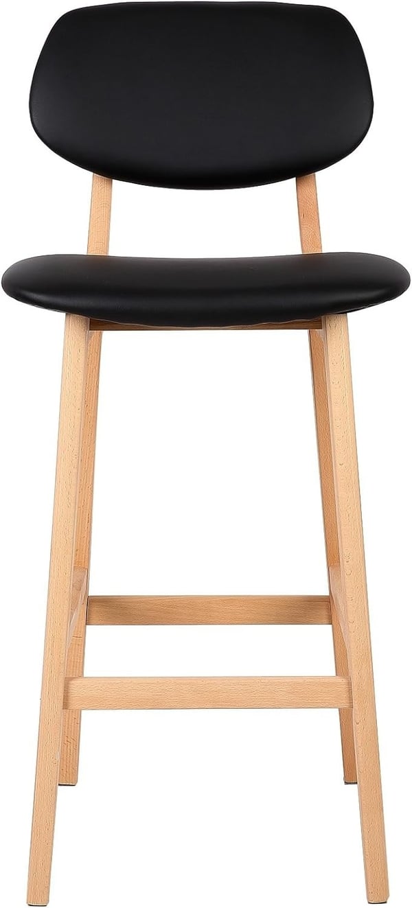 Rootz barstole i skandinavisk stil - Bordskamler - Moderne barstole - Ergonomisk design - Holdbar og nem vedligeholdelse - Massivt træ og imiteret læd