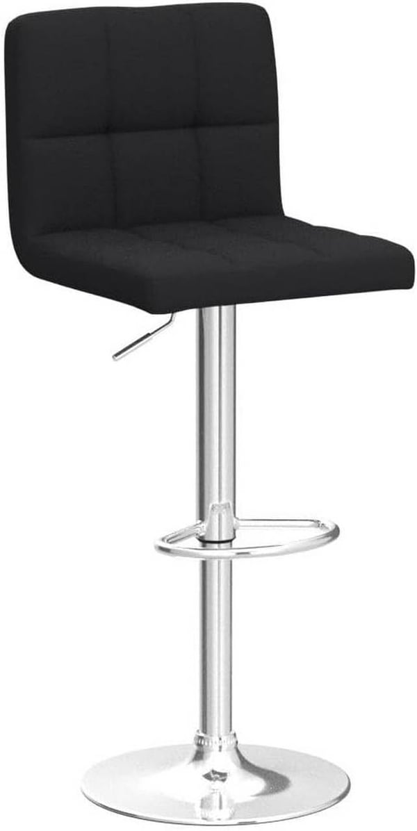 Rootz Barstol - Justerbar bordstol - Ergonomisk siddeplads - Holdbar linnedpolstring, Beskyttende anti-skrid base, højdetilpasning - 92cm-114cm x 44cm