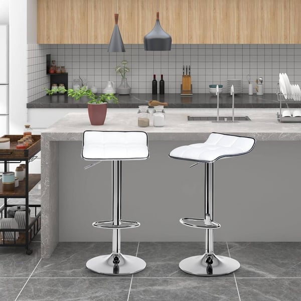 Rootz Barstol - Ergonomisk stol - Justerbar bordskammel - Komfortabel, holdbar, sikker - 38cm x 40cm, Højde 64cm-86cm Justerbar