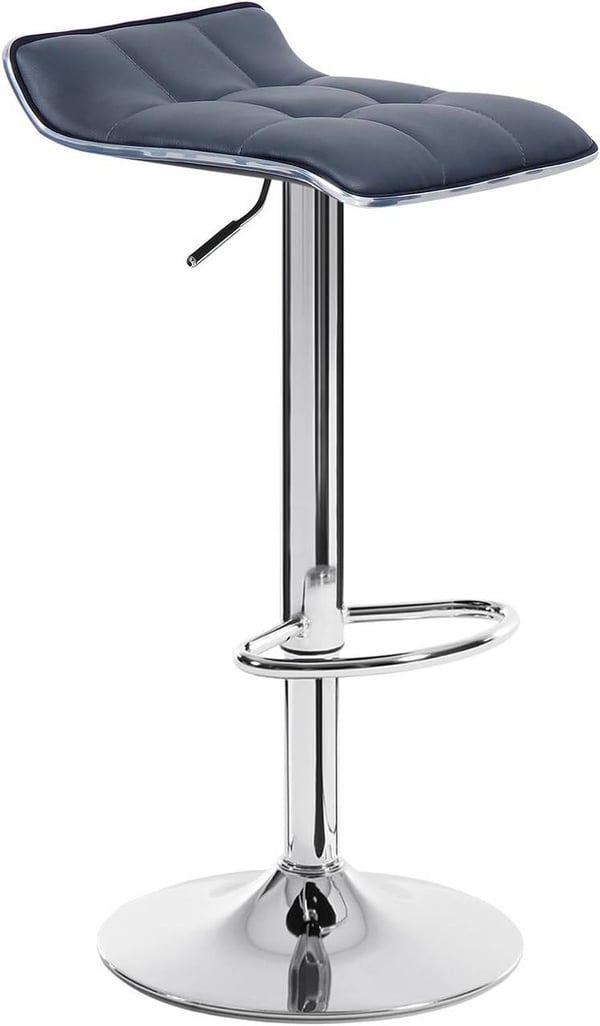 Rootz Barstol - Justerbar bordstol - Drejelig barstol - Ergonomisk design - Holdbar konstruktion - Stilfuldt look - 38cm x 40cm, Højde 64cm-86cm