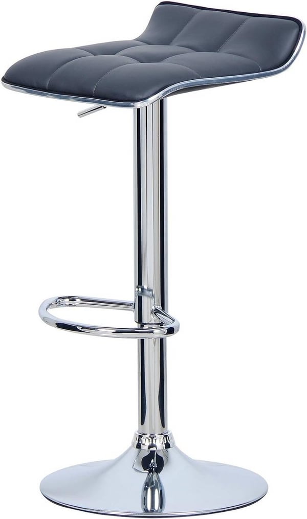 Rootz Barstol - Justerbar bordstol - Drejeligt sæde - Ergonomisk design - Holdbar konstruktion - Stilfuldt look - 38cm x 40cm x 64-86cm