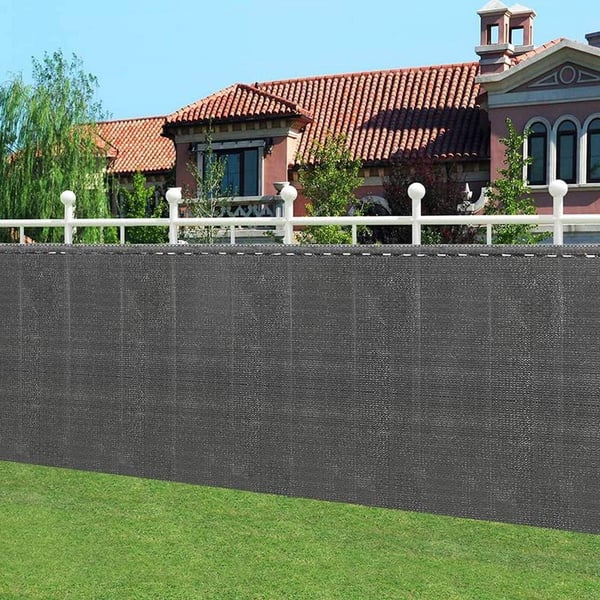Rootz HDPE Knit Privacy Fence Screen - Skyggeskærm - Udendørs barriere - UV-beskyttelse - Rivebestandig - Vind- og støvblok - Flere størrelser (1m-2m