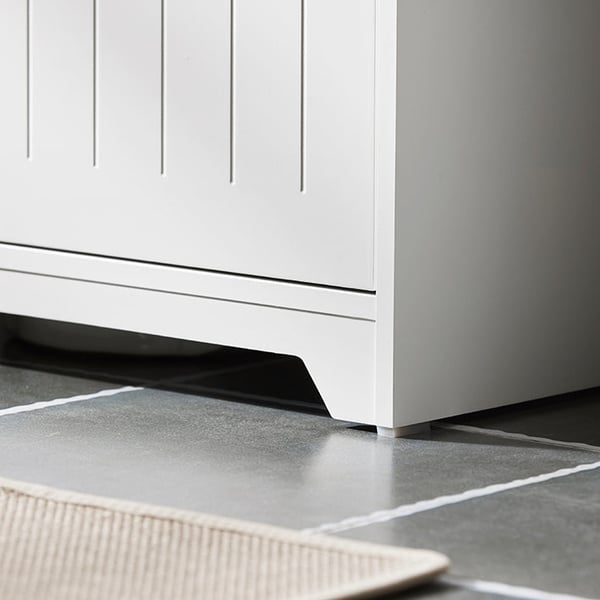 Rootz Vask Underskab - Badeværelsesskab - Håndvaskstativ - Fugtbestandig - Nem montering - MDF Konstruktion - 60cm x 60cm x 30cm