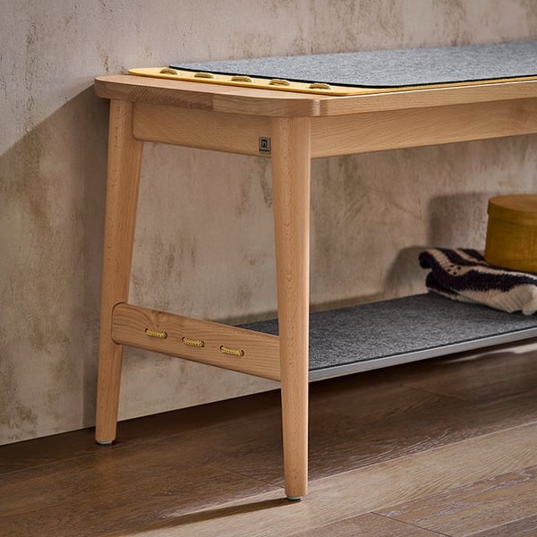Rootz skobænk med opbevaring - Entrébænk - Sengebænk - Nem montering - Holdbar - Miljøvenlig - 110 cm x 46 cm x 37 cm