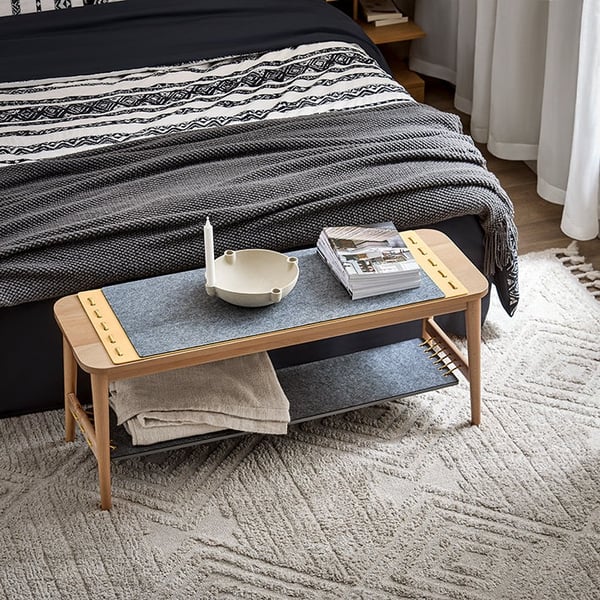 Rootz skobænk med opbevaring - Entrébænk - Sengebænk - Nem montering - Holdbar - Miljøvenlig - 110 cm x 46 cm x 37 cm