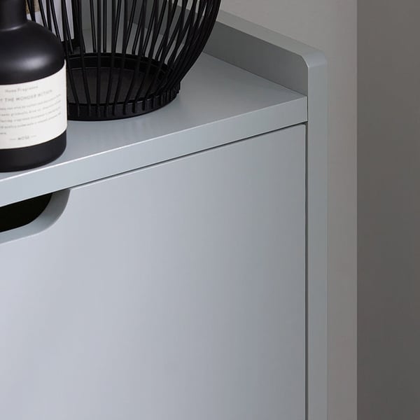 Rootz skovippeskab - Skoopbevaringsorganer - Skokommode - Pladsbesparende design - Alsidig opbevaring - Forbedret stabilitet - Lysegrå - 50 cm x 90 cm