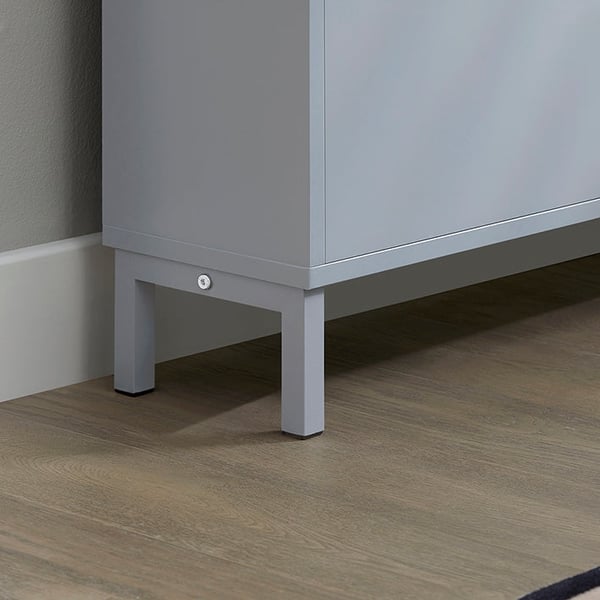 Rootz skovippeskab - Skoopbevaringsorganer - Skokommode - Pladsbesparende design - Alsidig opbevaring - Forbedret stabilitet - Lysegrå - 50 cm x 90 cm