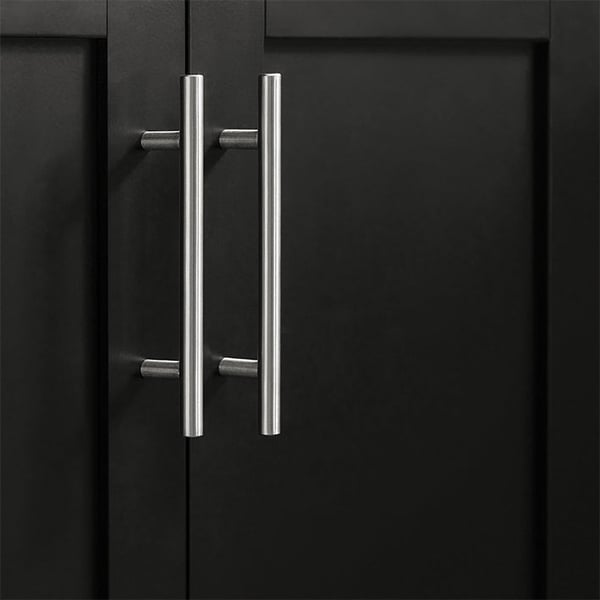 Rootz Modern Kitchen Trolley - Drikkevogn - Serveringsvogn - Top i rustfrit stål - Håndklædeholder - Mobil med hjul - 83cm x 90cm x 46cm