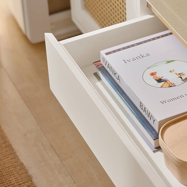 Rootz skoskab med bænk - Entryway Organizer - Opbevaringsenhed - MDF og fyrretræ konstruktion - Justerbar hylde - Formbeskyttelse - Komfortable siddep