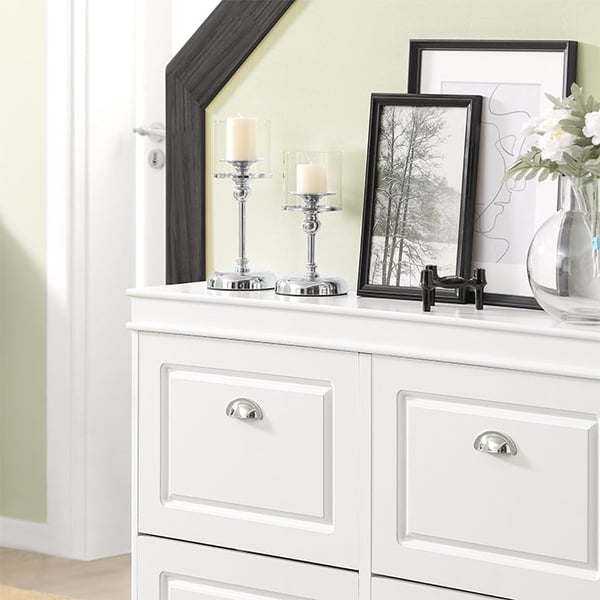 Rootz White Shoe Cabinet - Skovipper - Skoopbevaringsorganer - FSC-certificeret - Robust konstruktion - Kan monteres på væggen - 105cm x 83cm x 24cm