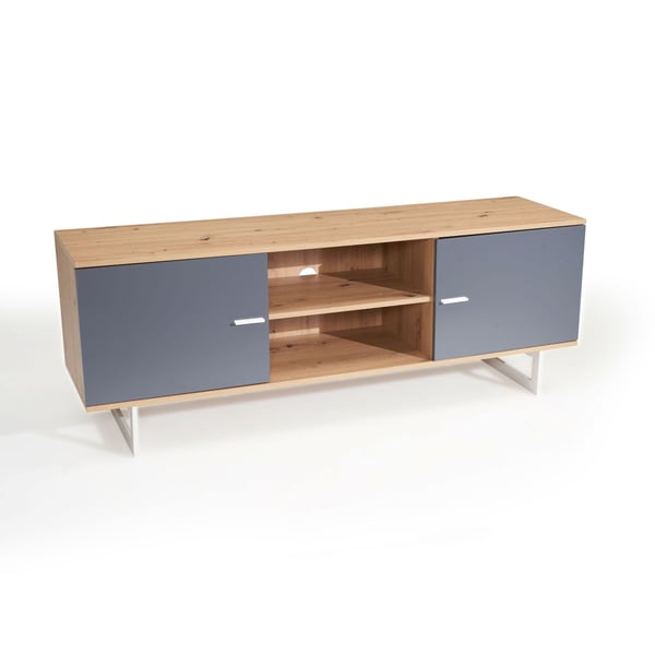 Rootz Lowboard 150 cm tv-skab - Underholdningsenhed - Mediekonsol - Moderne design - Rummelig opbevaring - Holdbar konstruktion - 150 cm x 40 cm x 55