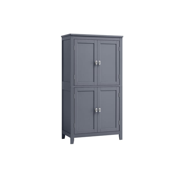 Rootz Badeværelsesskab - Opbevaringsorganisering - Skifergrå - MDF - 30 cm x 60 cm x 110 cm - Letvægts - Robust - Nem montering