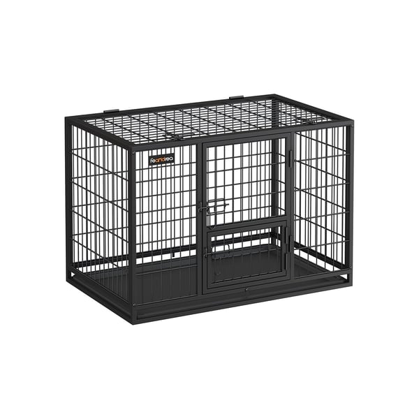 Rootz Heavy Duty -koiran häkki - Lemmikkieläinhäkki - Teräsrakenne - Tilava sisätila - Helppokäyttöiset ovet - Irrotettava tarjotin - 92,5 cm x 57,5 