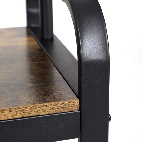 Rootz Vintage garderobe med jerntræk - Knagerække - Tøjstativ - Vintage møbler - Funktionalitet - Holdbarhed - Stilfuldt design - 72 cm x 183 cm x 33,