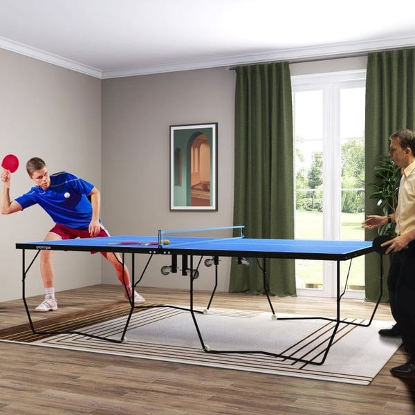 Rootz Bordtennisbord - Pingisbord - Hopfällbart bord - Cabriolet - Full storlek - 274cm x 152,5cm x 76cm