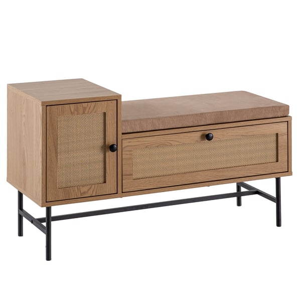 Rootz garderobsbänk - Sittplatser i entrén - Förvaring i korridoren - Extra förvaring och modern design - 100 cm x 60 cm x 38 cm
