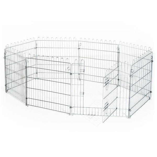 Rootz Outdoor Enclosure Puppy Run - Zilver - Metaal - cm x 24,8 cm x 35,83 cm