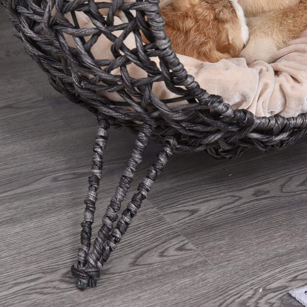 Rootz Kattehus med Hynder - Grå - Pvc, Metaltråd, Pp Bomuld - cm x cm x 22,83 cm