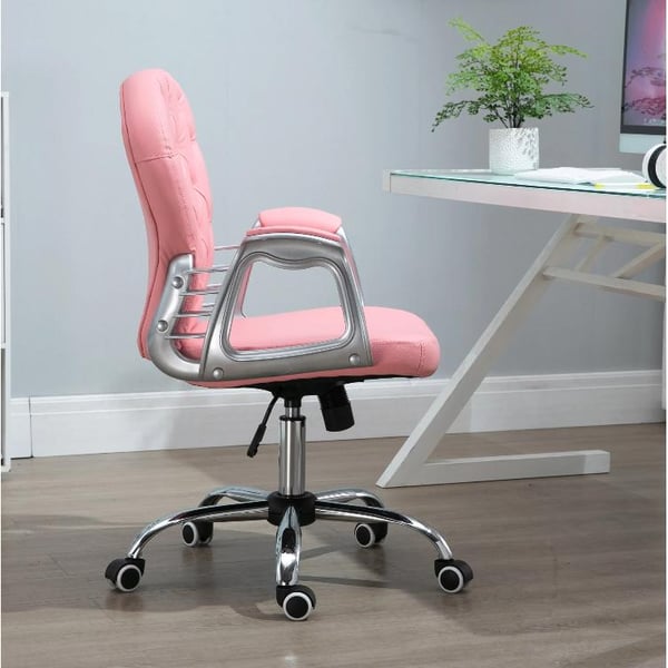 Nancy's Easley Bureaustol - Directiestoel - Draaistoel - PU - Schuim - Kantelmekanisme - 59,5 x 60,5 x 95-105 cm